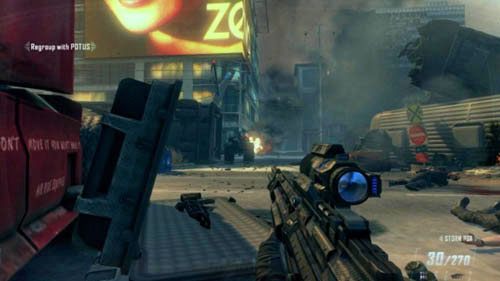 Cel: Regroup with POTUS (Przegrupuj się z POTUS) - 10 - Cordis Die | Misje - Opis przejścia | Call of Duty Black Ops II - Call of Duty: Black Ops II - poradnik do gry