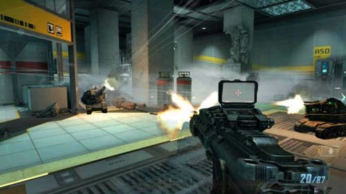 Jeśli się nie pojawił, będziesz miał ostatnią szansę zaraz po tym, kiedy uwolnisz naukowca z kontenera - 02 - Celerium | Misje - Wyzwania | Call of Duty Black Ops II - Call of Duty: Black Ops II - poradnik do gry