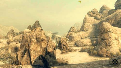 Od razu po zniszczeniu pierwszego czołgu i transportowca wykorzystaj kompas w lewym dolnym rogu ekranu, by udać się dokładnie na północ - 03 - Old Wounds | Misje - Wyzwania | Call of Duty Black Ops II - Call of Duty: Black Ops II - poradnik do gry