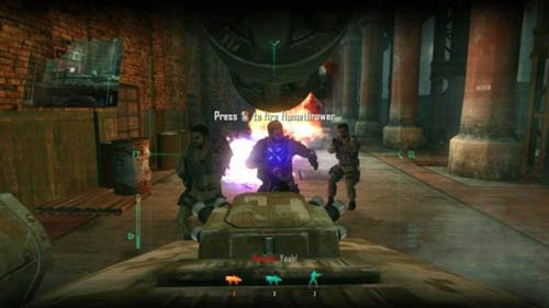 Później, tuż po tym, kiedy zostaniesz odkryty, uzyskasz kontrolę nad właśnie tym CLAW-em - 05 - Fallen Angel | Misje - Wyzwania | Call of Duty Black Ops II - Call of Duty: Black Ops II - poradnik do gry