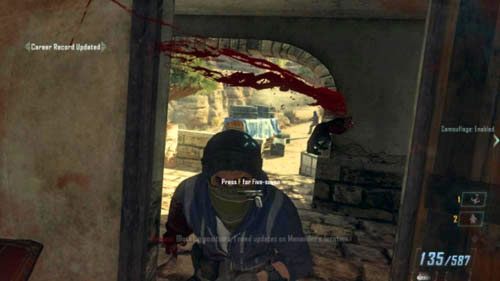 Teraz pozostaje ci tylko zabijać w walce wręcz przeciwników, aż otrzymasz komunikat o ukończeniu wyzwania (obrazek powyżej) - 08 - Achilles Veil | Misje - Wyzwania | Call of Duty Black Ops II - Call of Duty: Black Ops II - poradnik do gry