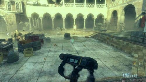 Jedno ASD pojawi się właśnie na wspomnianym, małym dziedzińcu - 08 - Achilles Veil | Misje - Wyzwania | Call of Duty Black Ops II - Call of Duty: Black Ops II - poradnik do gry
