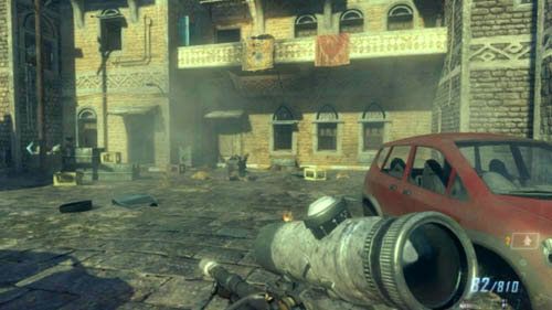 Z kolejnymi ASD może być taki problem, że są otoczeni mnóstwem wrogów, a ci - nawet na poziomie Recruit - mogą ci zrobić krzywdę nie tyle strzałami, co ciosami - 08 - Achilles Veil | Misje - Wyzwania | Call of Duty Black Ops II - Call of Duty: Black Ops II - poradnik do gry