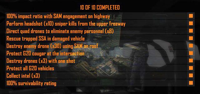 (100% trafień za pomocą wyrzutni SAM na autostradzie) - 10 - Cordis Die | Misje - Wyzwania | Call of Duty Black Ops II - Call of Duty: Black Ops II - poradnik do gry