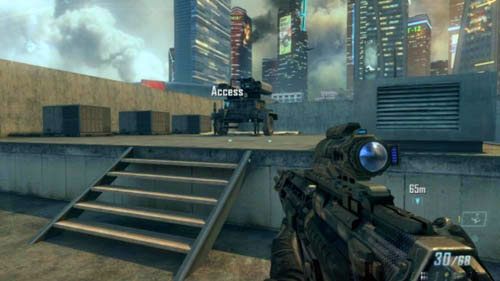 Kiedy w centrum handlowym wejdziesz po schodach, od razu spójrz w lewo - 10 - Cordis Die | Misje - Wyzwania | Call of Duty Black Ops II - Call of Duty: Black Ops II - poradnik do gry