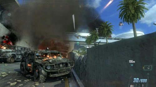 Ponadto nie rzucaj granatami EMP zbyt blisko siebie, bo zakłócenia utrudnią ci znalezienie i zniszczenie wyłączonych quad-dronów - 11 - Judgment Day | Misje - Wyzwania | Call of Duty Black Ops II - Call of Duty: Black Ops II - poradnik do gry