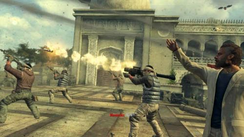 Chwilę później wyjdziecie na scenę, a z jej drugiej strony nadleci jemeński samolot - 08 - Achilles Veil | Decyzje, konsekwencje, zakończenia - Call of Duty: Black Ops II - poradnik do gry