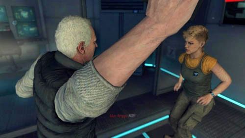 DeFalco podejdzie do Karmy i uderzy ją (obrazek powyżej) - 09 - Odysseus (mostek) | Decyzje, konsekwencje, zakończenia - Call of Duty: Black Ops II - poradnik do gry