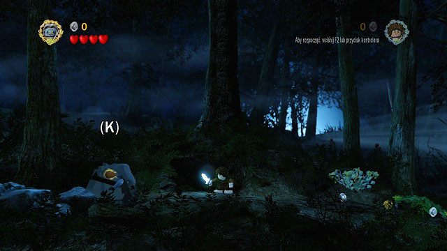 Zaraz po rozpoczęciu misji wybieramy Szagrata i używamy znajdującej się na lewo od nas rękojeści - Czarny jeździec | Znajdźki | LEGO The Lord of the Rings - LEGO The Lord of the Rings: Władca Pierścieni - poradnik do gry