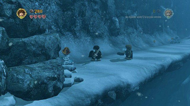 #2 - Wewnątrz jaskini, w której musimy zepchnąć kamień - Przełęcz Caradhras | Znajdźki | LEGO The Lord of the Rings - LEGO The Lord of the Rings: Władca Pierścieni - poradnik do gry