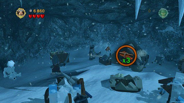 #4 - Bezpośrednio za lokacją, gdzie zdobywamy minizestaw numer 3 - Przełęcz Caradhras | Znajdźki | LEGO The Lord of the Rings - LEGO The Lord of the Rings: Władca Pierścieni - poradnik do gry