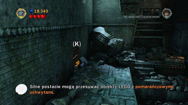 #3 - Podczas walki z orkami i trollem po prawej stronie sali - Moria | Znajdźki | LEGO The Lord of the Rings - LEGO The Lord of the Rings: Władca Pierścieni - poradnik do gry
