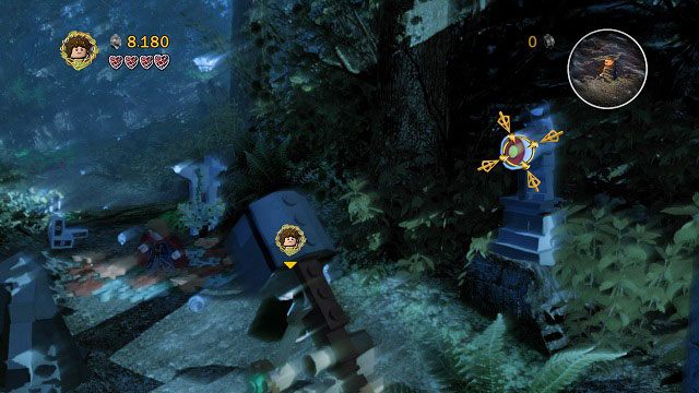 #3 - W miejscu, gdzie wchodzimy Frodo do ciasnego tunelu - Amon Hen (01 - 05) | Znajdźki | LEGO The Lord of the Rings - LEGO The Lord of the Rings: Władca Pierścieni - poradnik do gry