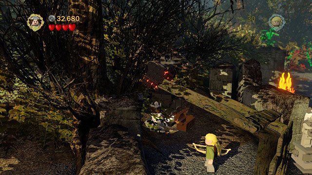 #3 - Po zepchnięciu kolumny z platformy, na którą dostał się Legolas - Amon Hen (01 - 05) | Znajdźki | LEGO The Lord of the Rings - LEGO The Lord of the Rings: Władca Pierścieni - poradnik do gry