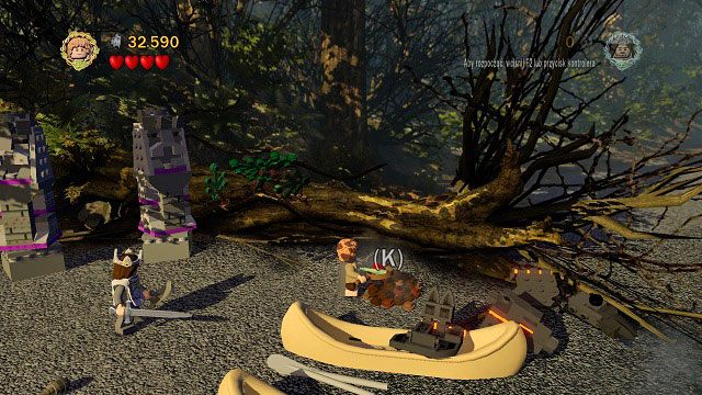 Jajko znajdziemy zakopane niedaleko łodzi - Amon Hen (06 - 10) | Znajdźki | LEGO The Lord of the Rings - LEGO The Lord of the Rings: Władca Pierścieni - poradnik do gry