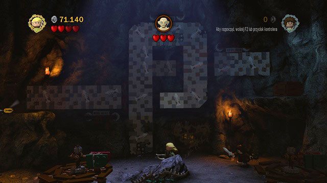 Wybieramy Golluma i rozpoczynamy wspinaczkę po ścianie - Obłaskawienie Golluma | Znajdźki | LEGO The Lord of the Rings - LEGO The Lord of the Rings: Władca Pierścieni - poradnik do gry