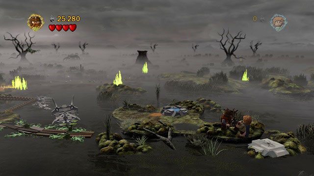 #4 - Na lewo od drogi prowadzącej do czwartej ściany ognia - Martwe Bagna | Znajdźki | LEGO The Lord of the Rings - LEGO The Lord of the Rings: Władca Pierścieni - poradnik do gry