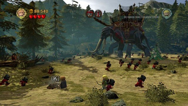 Podczas walki z Mumakilami musimy udać się w lewy-dolny róg areny - Martwe Bagna | Znajdźki | LEGO The Lord of the Rings - LEGO The Lord of the Rings: Władca Pierścieni - poradnik do gry