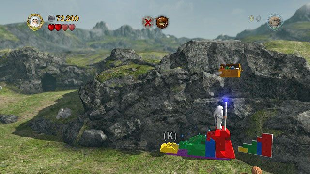 Teraz wystarczy wspiąć się na szczyt i zebrać skrzynię - Atak Wargów | Znajdźki | LEGO The Lord of the Rings - LEGO The Lord of the Rings: Władca Pierścieni - poradnik do gry