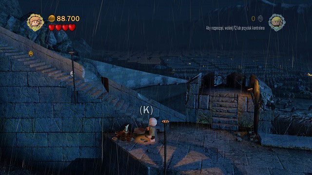 Tuż obok miejsca, gdzie znaleźliśmy schemat jest punkt, w którym możemy posadzić roślinkę - Helmowy Jar | Znajdźki | LEGO The Lord of the Rings - LEGO The Lord of the Rings: Władca Pierścieni - poradnik do gry