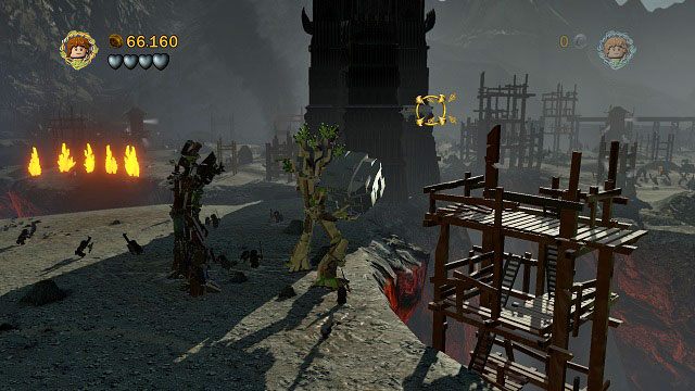 Tym razem musimy zniszczyć za pomocą kamieni trzy fragmenty wieży Sarumana - Osgiliath | Znajdźki | LEGO The Lord of the Rings - LEGO The Lord of the Rings: Władca Pierścieni - poradnik do gry