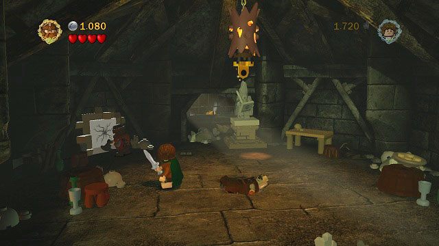 W pierwszej lokacji wieży wystarczy zniszczyć znajdujący się w tle popękany klocek i wejść w wyłom w musze - Cirith Ungol | Znajdźki | LEGO The Lord of the Rings - LEGO The Lord of the Rings: Władca Pierścieni - poradnik do gry