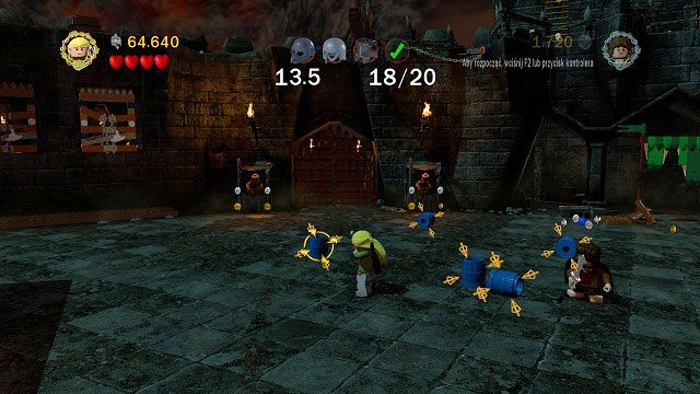 Teraz będziemy musieli zniszczyć 20 beczek w wyznaczonym czasie (proponuję użyć Legolasa), a otrzymamy minizestaw - Cirith Ungol | Znajdźki | LEGO The Lord of the Rings - LEGO The Lord of the Rings: Władca Pierścieni - poradnik do gry