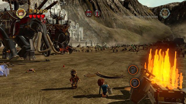 Będziemy musieli wykonać jeszcze jeden kurs po wodę aby całkowicie stłumić płomienie - Bitwa na polach Pelennoru | Znajdźki | LEGO The Lord of the Rings - LEGO The Lord of the Rings: Władca Pierścieni - poradnik do gry