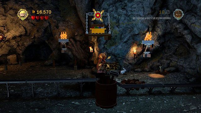 W tej samej lokacji co minizestaw #5; trzeba strzelić do znajdującej się nad nami tarczy - Czarna Brama | Znajdźki | LEGO The Lord of the Rings - LEGO The Lord of the Rings: Władca Pierścieni - poradnik do gry