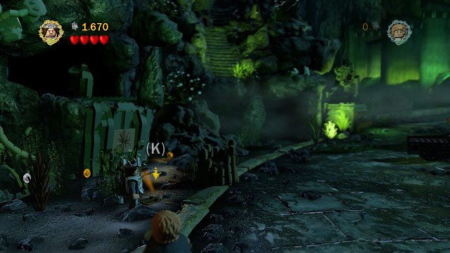 Musimy odszukać trzy kolejne elementy, zanim uda nam się dotrzeć do miejsca, w którym zakopany został skarb - Tajne Schody | Znajdźki | LEGO The Lord of the Rings - LEGO The Lord of the Rings: Władca Pierścieni - poradnik do gry