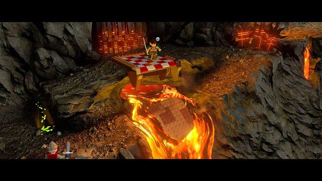 Po chwili dotrzemy do pierwszej mini-zagadki - Prolog | Opis przejścia - Akt I | LEGO The Lord of the Rings - LEGO The Lord of the Rings: Władca Pierścieni - poradnik do gry