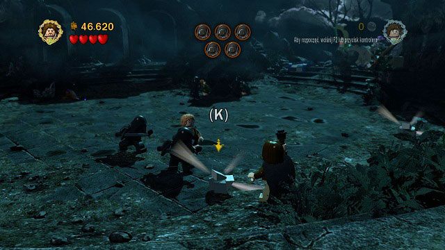 Aby pozbyć się pozostałych przeciwników musimy zdobyć nowe pochodnie - Wichrowy Czub | Opis przejścia - Akt I | LEGO The Lord of the Rings - LEGO The Lord of the Rings: Władca Pierścieni - poradnik do gry