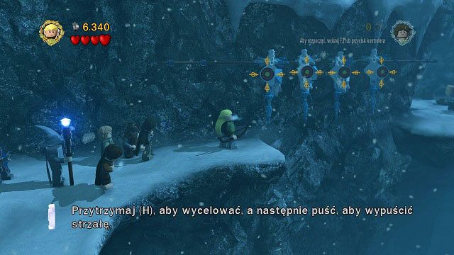 Podróżując w prawo natkniemy się cztery elementy blokujące dalszą drogę - Przełęcz Caradhras | Opis przejścia - Akt I | LEGO The Lord of the Rings - LEGO The Lord of the Rings: Władca Pierścieni - poradnik do gry