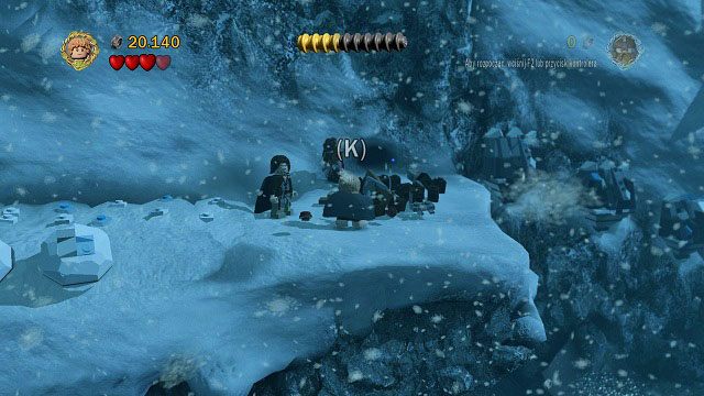 Tym razem przeniesiemy na drugą stronę zarówno Gimliego jak i Sama - Przełęcz Caradhras | Opis przejścia - Akt I | LEGO The Lord of the Rings - LEGO The Lord of the Rings: Władca Pierścieni - poradnik do gry