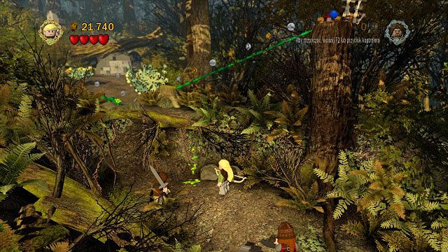 Kolejną przeszkodę ominiemy ponownie dzięki akrobatycznym zdolnościom Legolasa - Amon Hen | Opis przejścia - Akt I | LEGO The Lord of the Rings - LEGO The Lord of the Rings: Władca Pierścieni - poradnik do gry