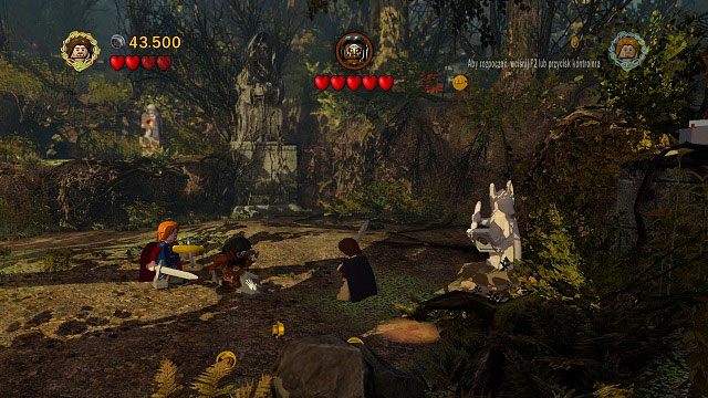 Proponuję na wstępie zapisać stan gry przy pobliskim posągu - Amon Hen | Opis przejścia - Akt I | LEGO The Lord of the Rings - LEGO The Lord of the Rings: Władca Pierścieni - poradnik do gry