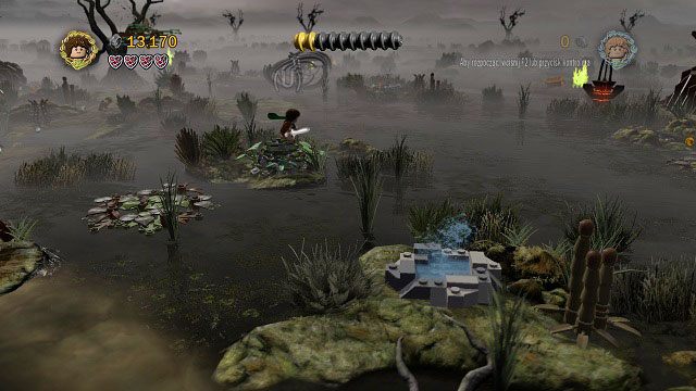 Aby ugasić ten ogień, Hobbici będą musieli ze sobą współpracować - Martwe Bagna | Opis przejścia - Akt II | LEGO The Lord of the Rings - LEGO The Lord of the Rings: Władca Pierścieni - poradnik do gry