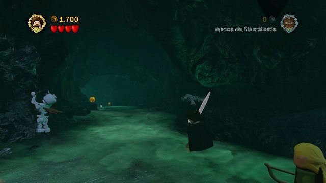 Jak zostało to wcześniej wspomniane Aragorn posiada teraz miecz Anduril, który jest zdolny do niszczenia klocków LEGO Morgulu - Ścieżki Umarłych | Opis przejścia - Akt III | LEGO The Lord of the Rings - LEGO The Lord of the Rings: Władca Pierścieni - poradnik do gry