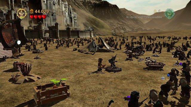 Walka z Nazgulem jest bardzo podobna do tej, którą toczyliśmy z trollem w głębinach Morii - Bitwa na polach Pelennoru | Opis przejścia - Akt III - LEGO The Lord of the Rings: Władca Pierścieni - poradnik do gry