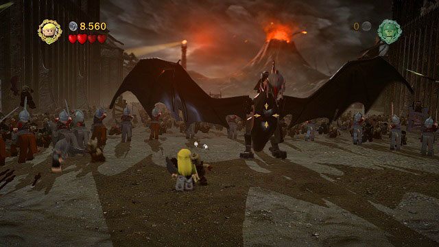 Tym razem naszym przeciwnikiem będzie Nazgul dosiadający bestii - Czarna Brama | Opis przejścia - Akt III | LEGO The Lord of the Rings - LEGO The Lord of the Rings: Władca Pierścieni - poradnik do gry
