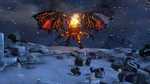 Po dotarciu na szczyt wieży, rozpocznie się ostateczny pojedynek z demonem Morgotha - Obłaskawienie Golluma | Opis przejścia - Akt II | LEGO The Lord of the Rings - LEGO The Lord of the Rings: Władca Pierścieni - poradnik do gry