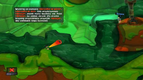 Po zebraniu Bazooki, napotkamy pierwszego przeciwnika - Broń | Kanał ściekowy (Kampania) | Worms Revolution - Worms: Revolution - poradnik do gry