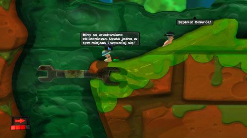 Głównym aktorem tej misji jest Mina - Pułapki | Kanał ściekowy (Kampania) | Worms Revolution - Worms: Revolution - poradnik do gry