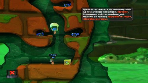 By go uruchomić, wystarczy wybrać go z menu uzbrojenia, a następnie zeskoczyć w dół - Sprzęt | Kanał ściekowy (Kampania) | Worms Revolution - Worms: Revolution - poradnik do gry