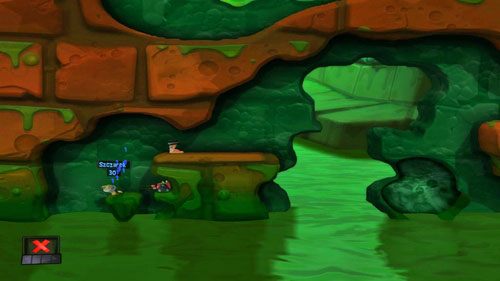 Kolejna skrzynka wyposaży nas w najbardziej upokarzającą broń w grze - Sprzęt | Kanał ściekowy (Kampania) | Worms Revolution - Worms: Revolution - poradnik do gry