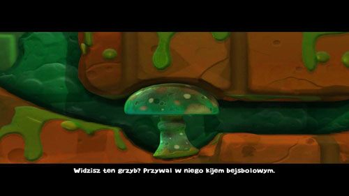 Na początek zbieramy skrzynkę z Kijem bejsbolowym i ruszamy w kierunku grzyba - Obiekty fizyczne | Kanał ściekowy (Kampania) | Worms Revolution - Worms: Revolution - poradnik do gry