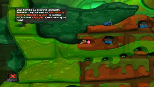 W skrzynce z narzędziami znajduje się Palnik - Mroczna strona | Kanał ściekowy (Kampania) | Worms Revolution - Worms: Revolution - poradnik do gry