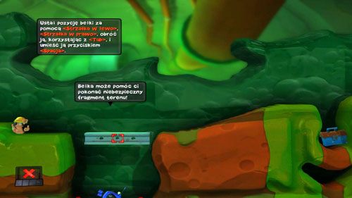 W kolejnej skrzyni znajduje się Belka - Mroczna strona | Kanał ściekowy (Kampania) | Worms Revolution - Worms: Revolution - poradnik do gry