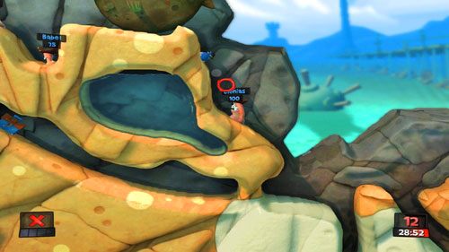 Drugą turę powinniśmy wykonać przy pomocy Zwiadowcy - Życie to nie tylko plaża | Plaża (Kampania) | Worms Revolution - Worms: Revolution - poradnik do gry