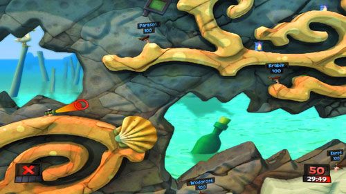 Ta misja będzie od nas wymagała sporej precyzji - Strzeżcie się, piraci! | Plaża (Kampania) | Worms Revolution - Worms: Revolution - poradnik do gry